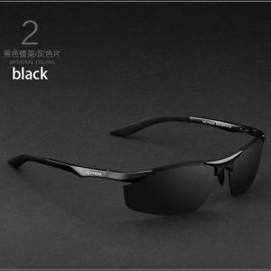 Gafas Sol Hombre Ultra Livianas Aleación Aluminio Magnesio Color Negro